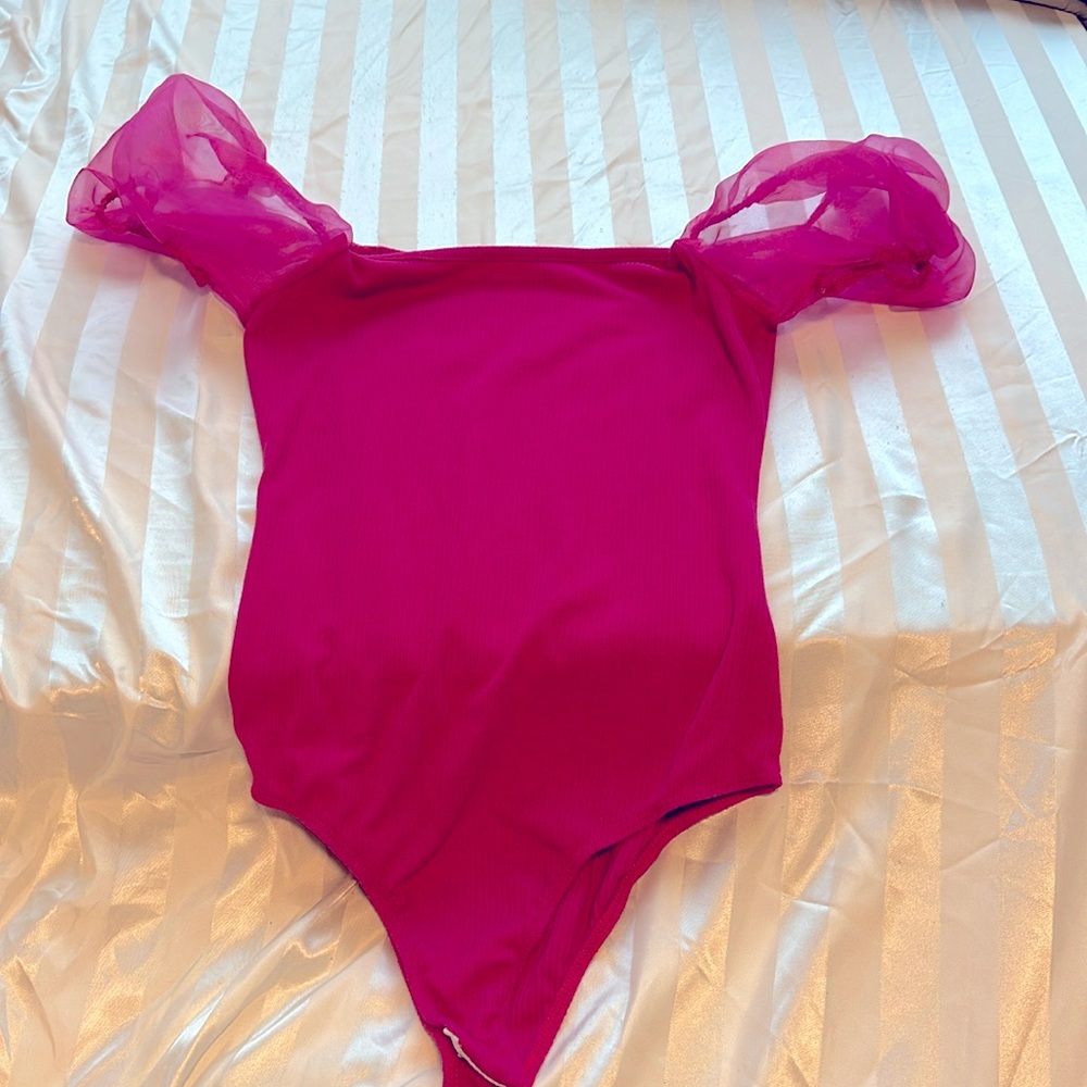 Pink body suit - worn once